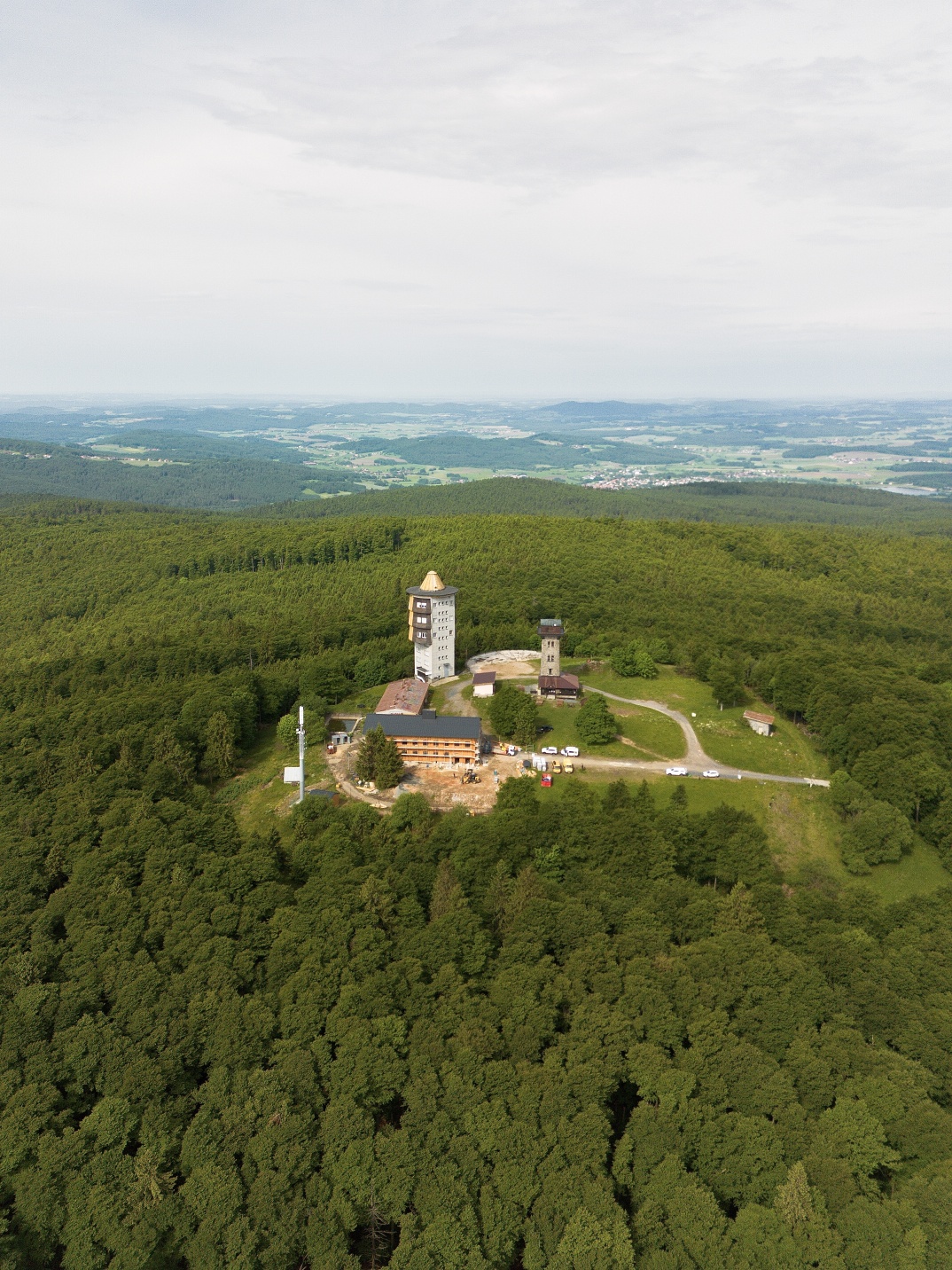 Čerchov z výšky dronem